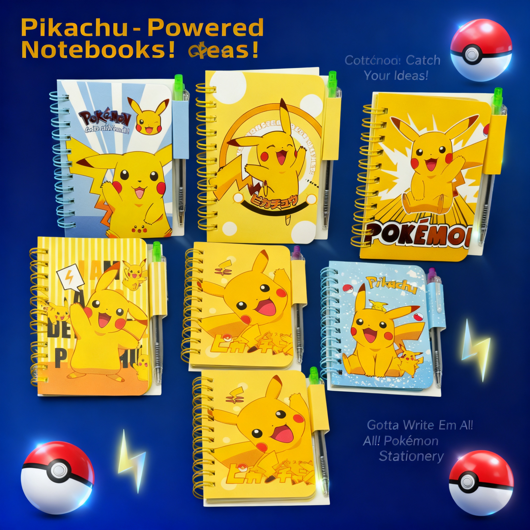 Is Stationery Office Supply - Pokemon Pikachu Cute Cartoon Notebook Coil