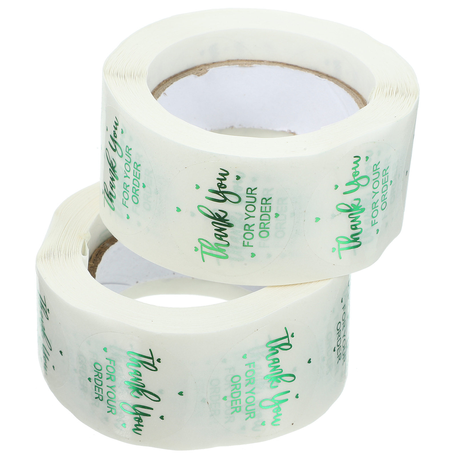 Sticker Label Roll - 2 Rolls Transparent Circle Stickers Clear