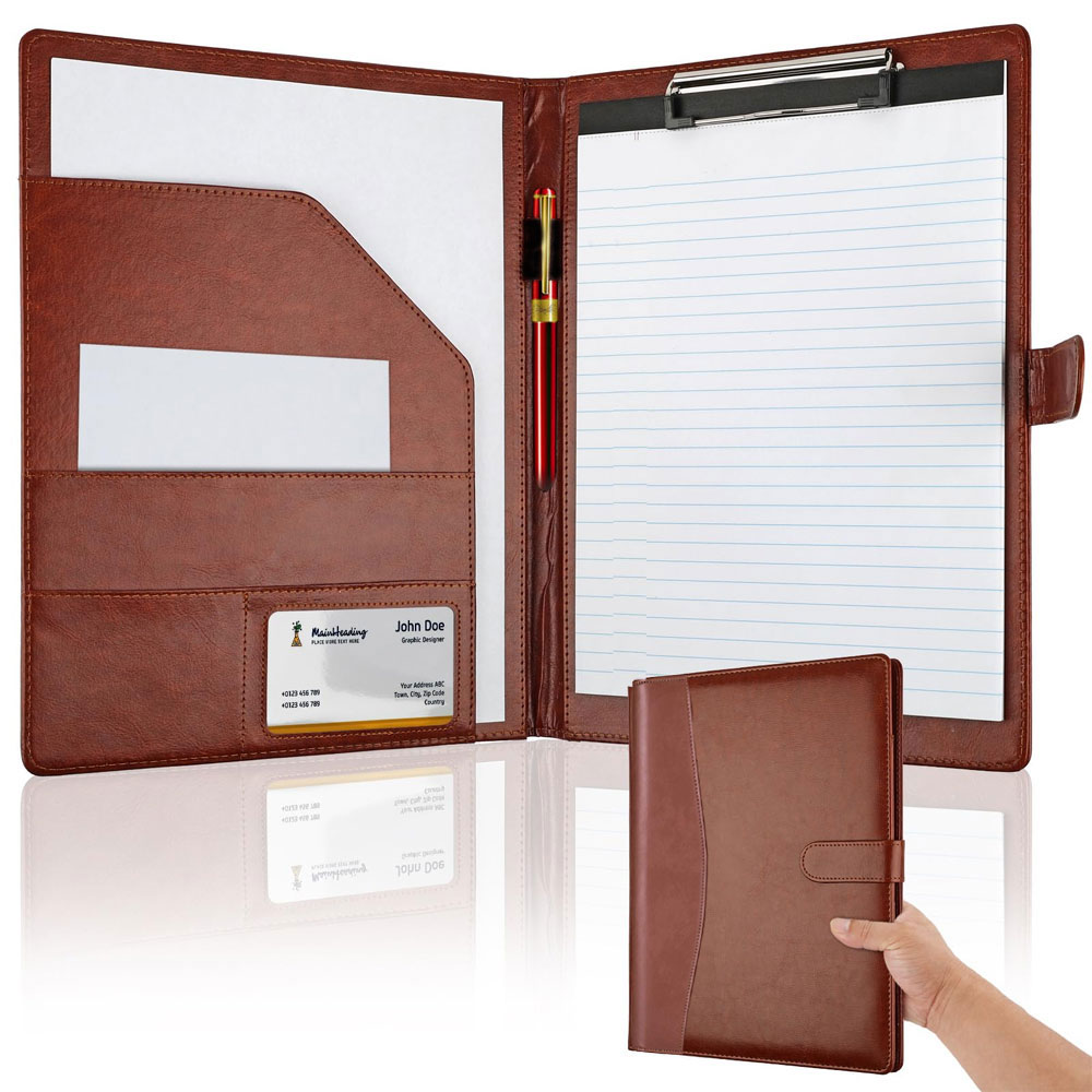 Portfolio Folder Zip - Multifunctional leather folder with A4 writing