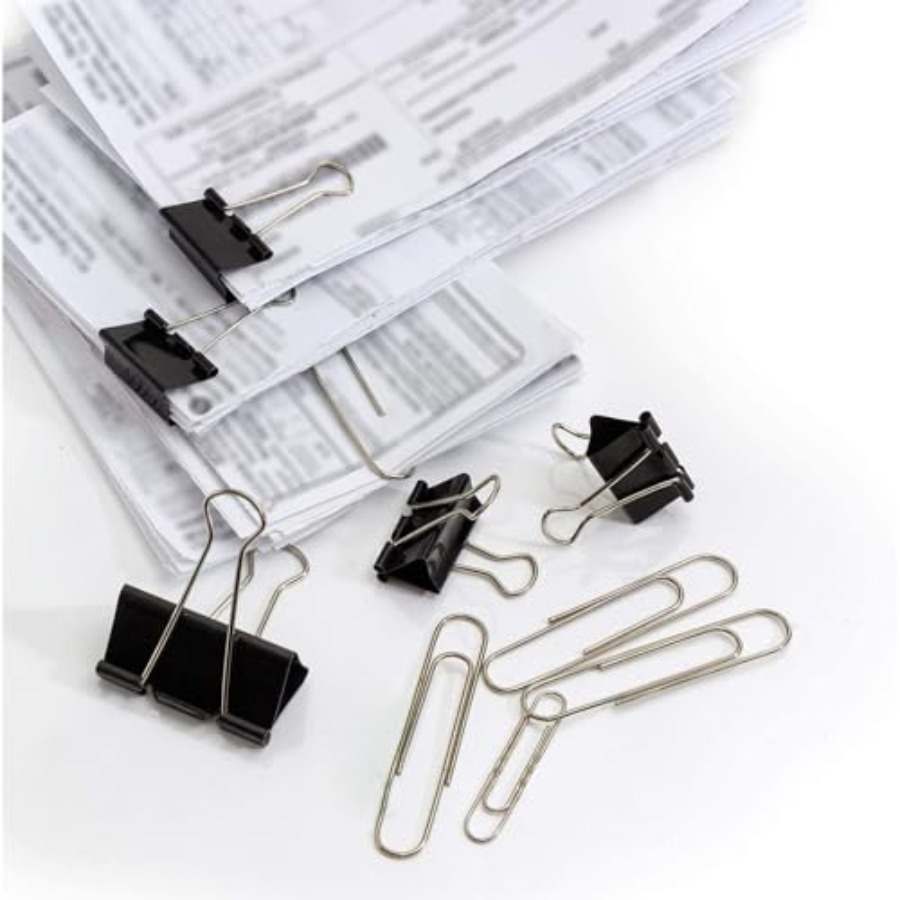 340 PCS Paper Clips and Binder - Binder Clip Assorted บทวิจารณ์และราคา