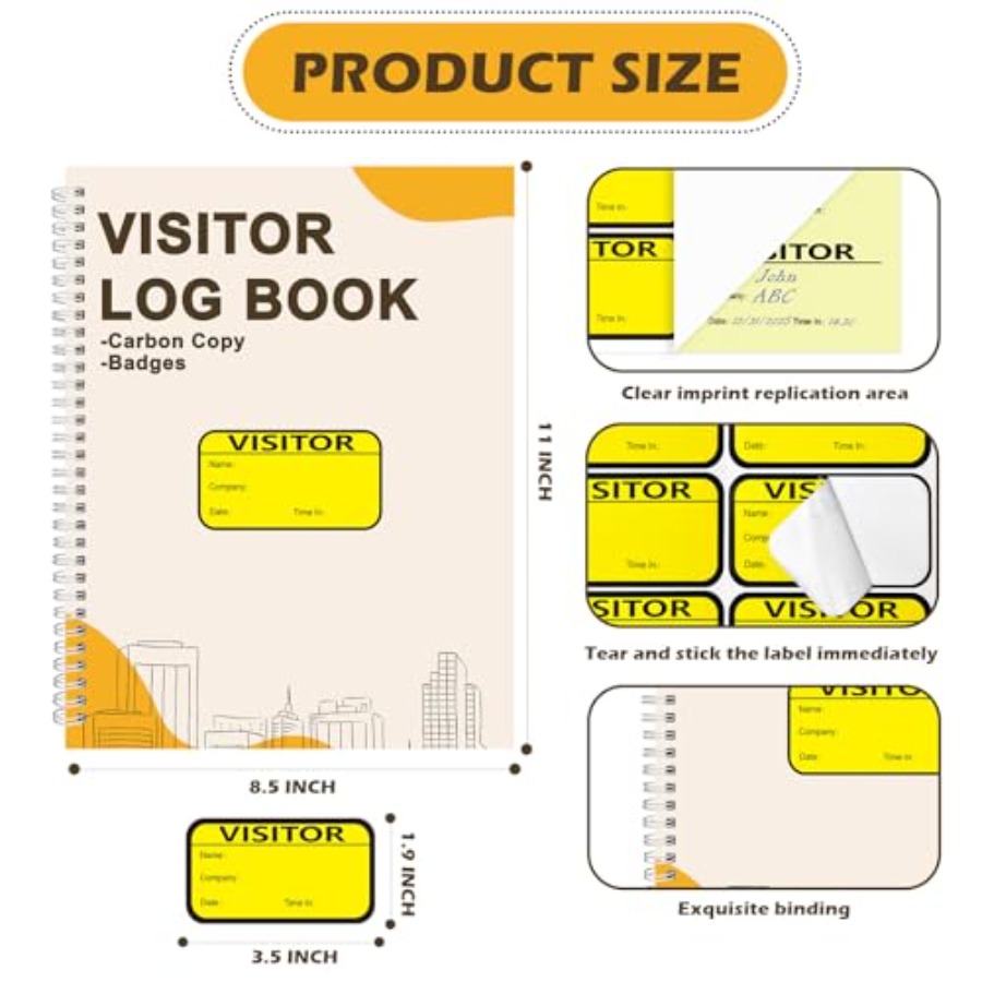Pack Visitor Badges with Carbo - Carbon Copy Book บทวิจารณ์และราคา