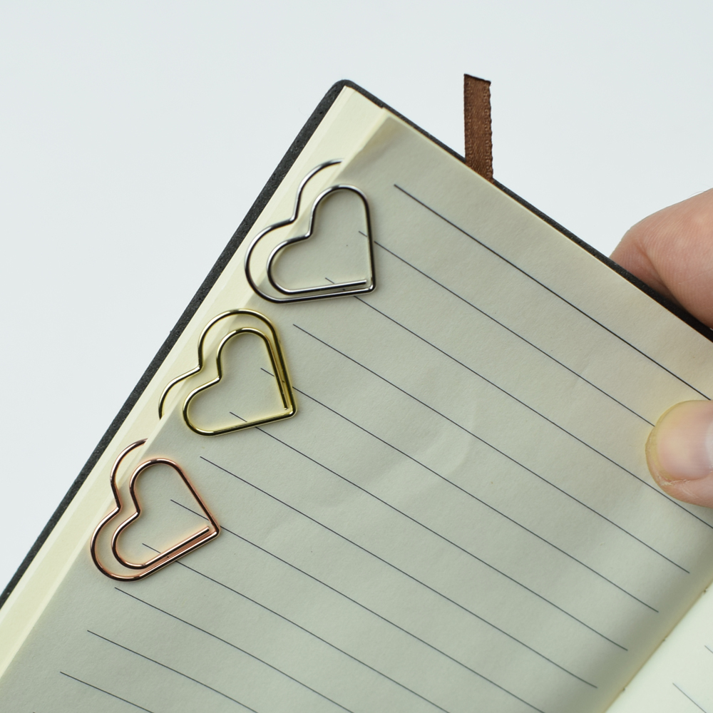 12-Piece Set Heart Paper Clips - Binder Clip Assorted บทวิจารณ์และราคา