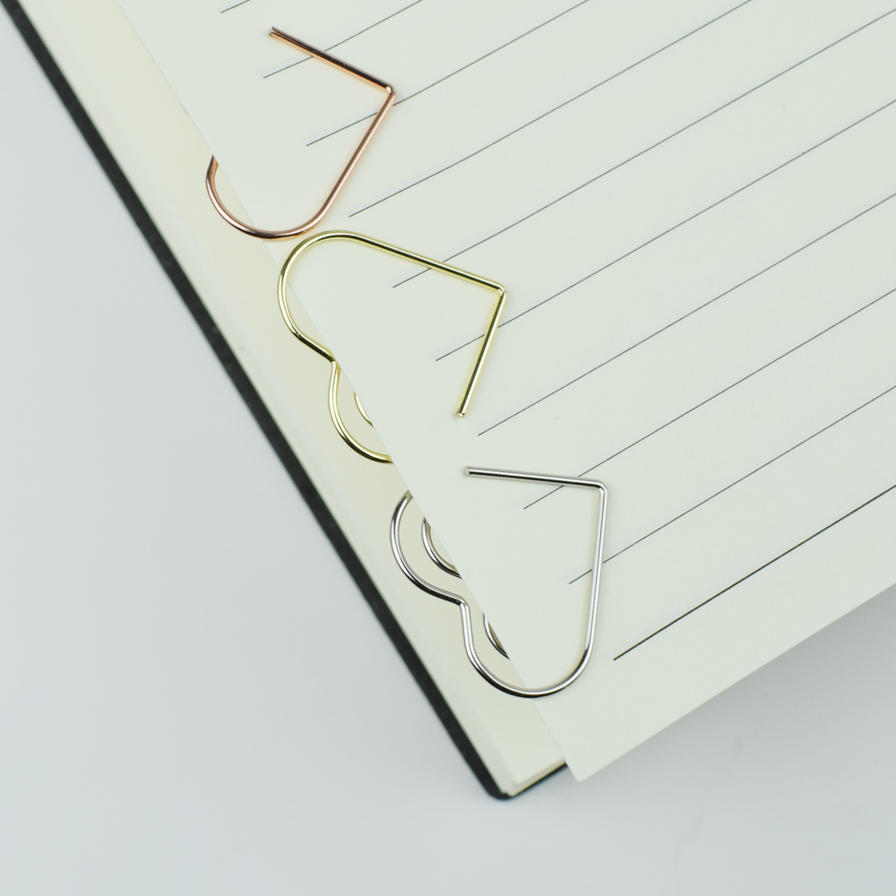 12-Piece Set Heart Paper Clips - Binder Clip Assorted บทวิจารณ์และราคา