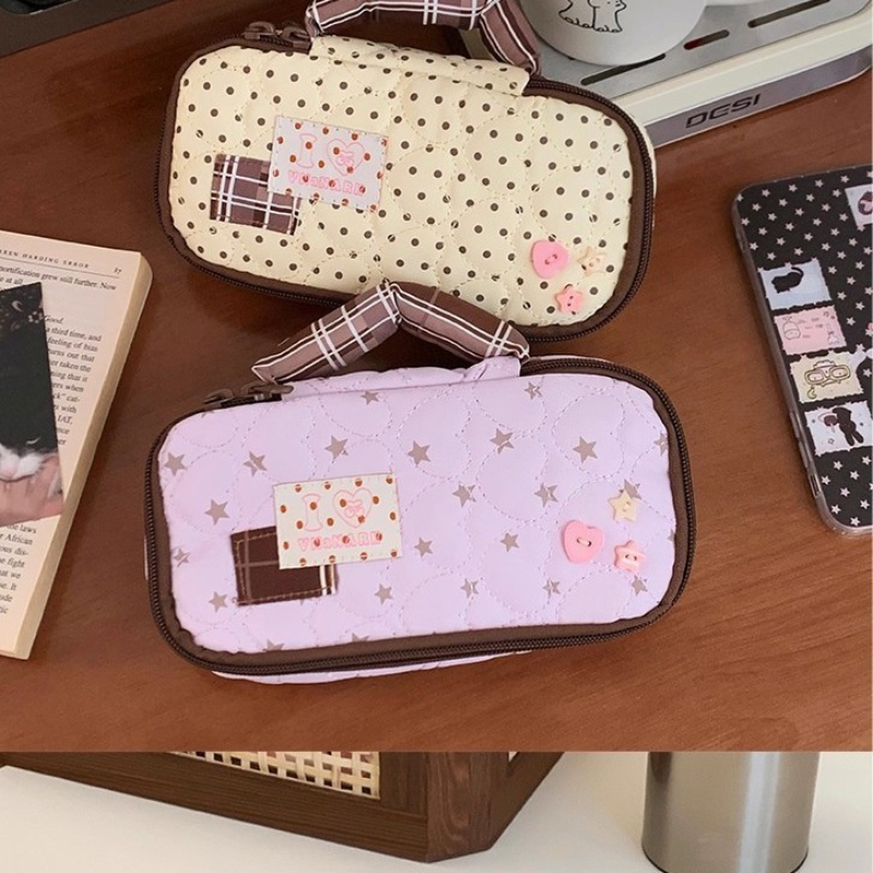 Star Dot Large Capacity Bag wi - Pencil Case Large บทวิจารณ์และราคา