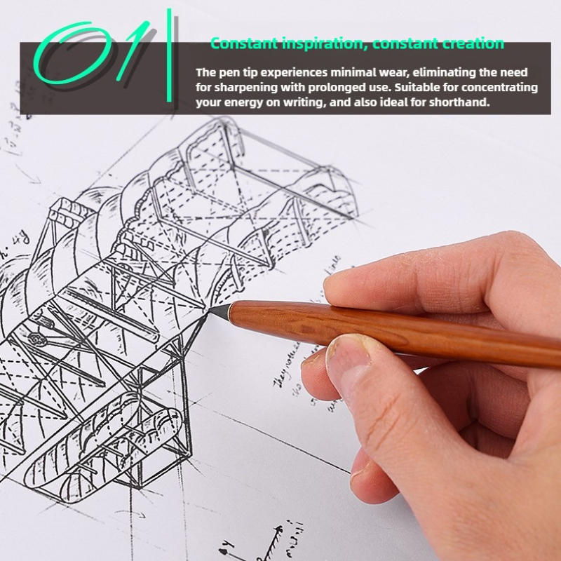 Wooden Eternal Pencil No Sharp - Is Stationery Office Supply บทวิจารณ์และราคา