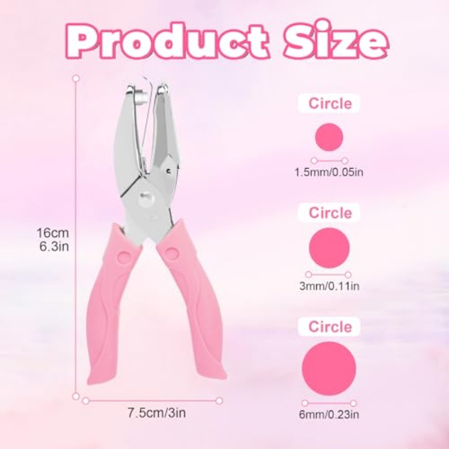 3 Pack Metal Handheld Small Ho - Paper Punch 3 Hole บทวิจารณ์และราคา