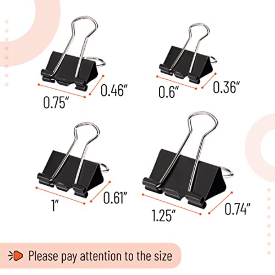- Binder Clips, 100 pcs, Assor - Binder Clip Assorted บทวิจารณ์และราคา