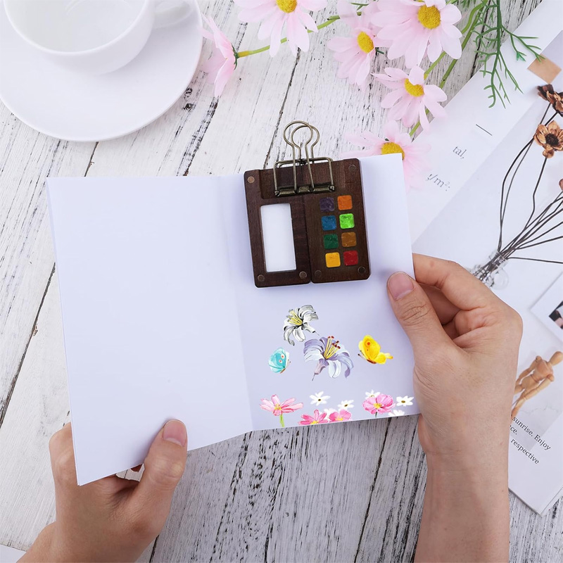 Portable Watercolor Set Travel - Binder Clip Assorted บทวิจารณ์และราคา