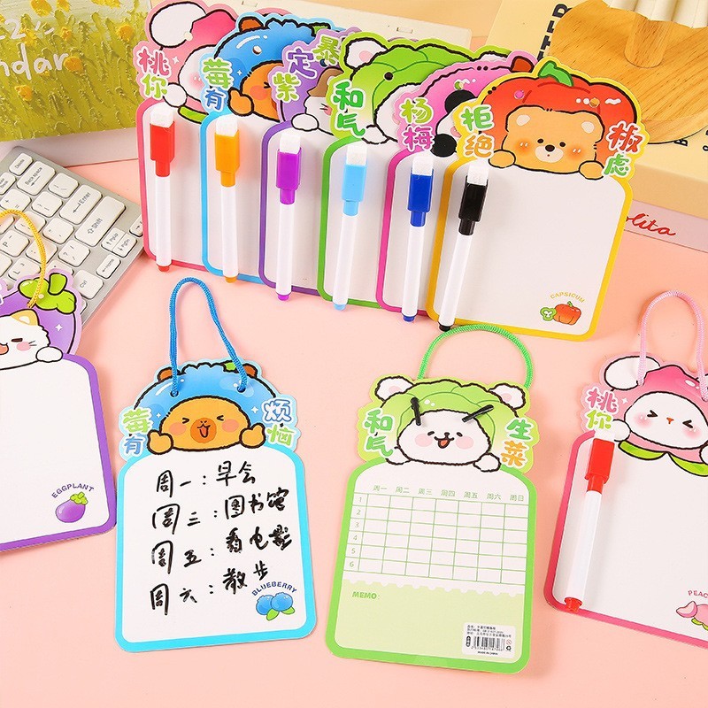 Cartoon Double Sided Erasable  - Whiteboard Marker Set บทวิจารณ์และราคา