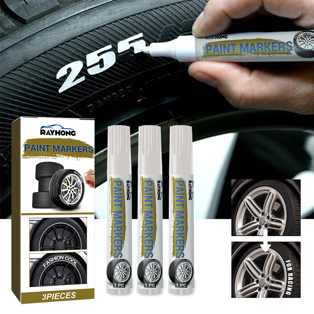 White Waterproof Cars Wheel Ti - Whiteboard Marker Set บทวิจารณ์และราคา