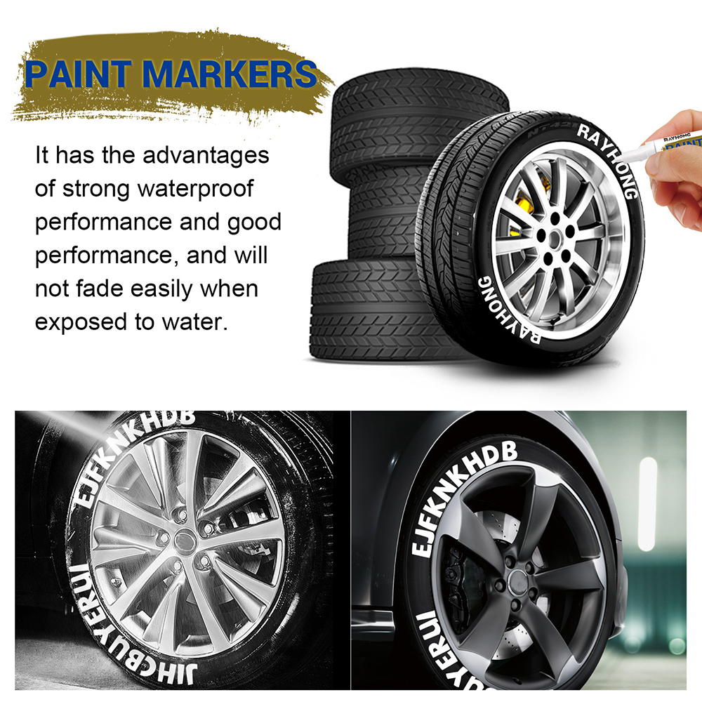 White Waterproof Cars Wheel Ti - Whiteboard Marker Set บทวิจารณ์และราคา