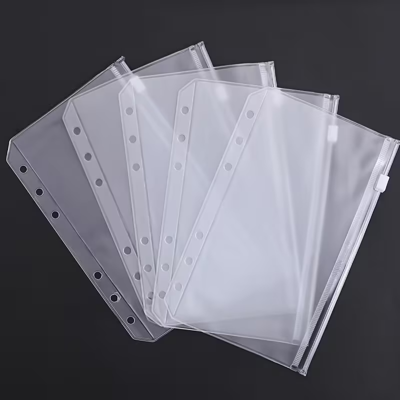 A5/A6/A7 Binder Pockets Binder - Portfolio Folder Zip บทวิจารณ์และราคา