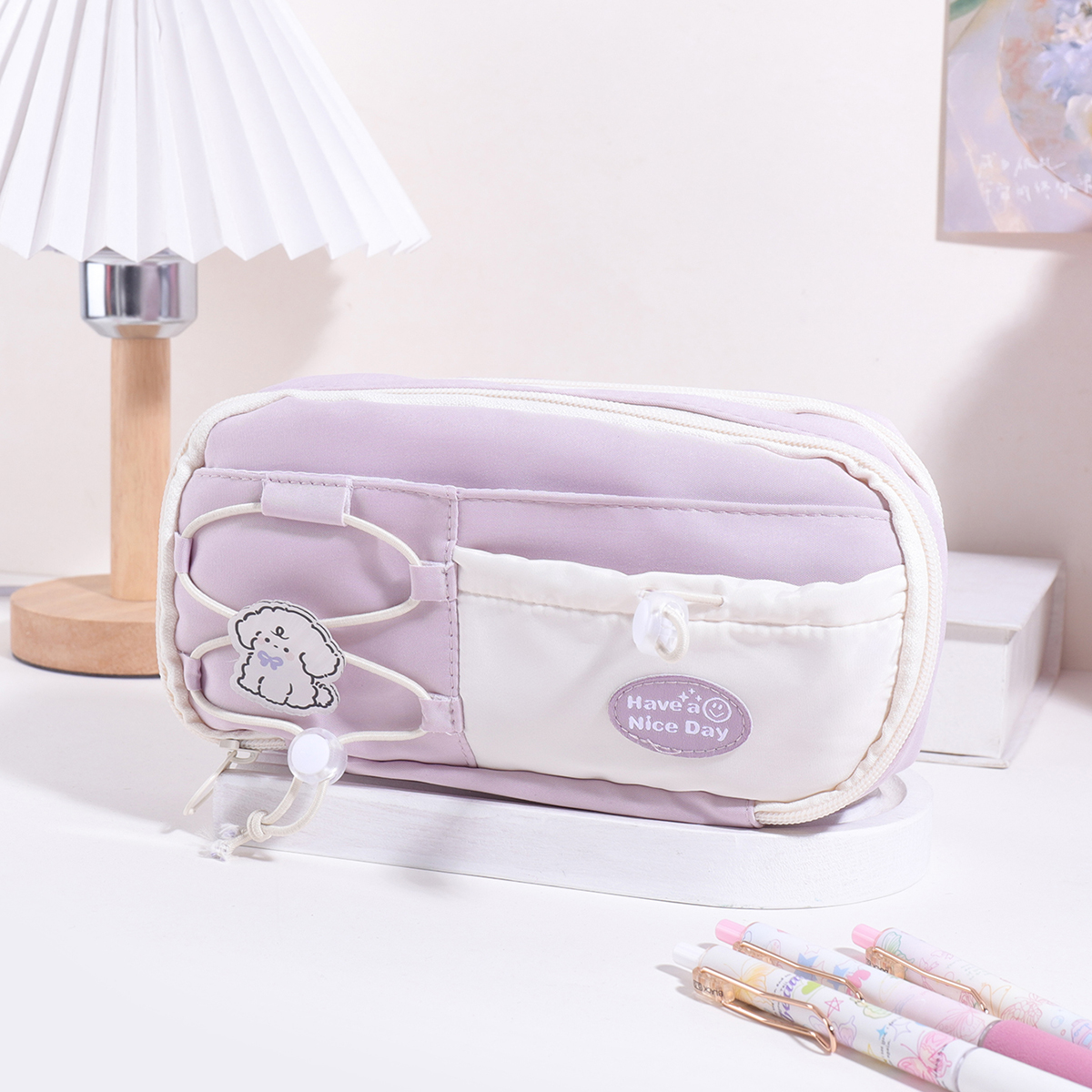 9 Layers Large Capacity Drawst - Pencil Case Large บทวิจารณ์และราคา