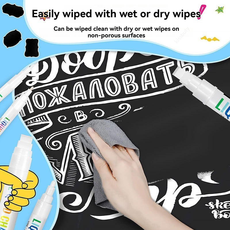 5pcs/set White Chalk Markers L - Whiteboard Marker Set บทวิจารณ์และราคา
