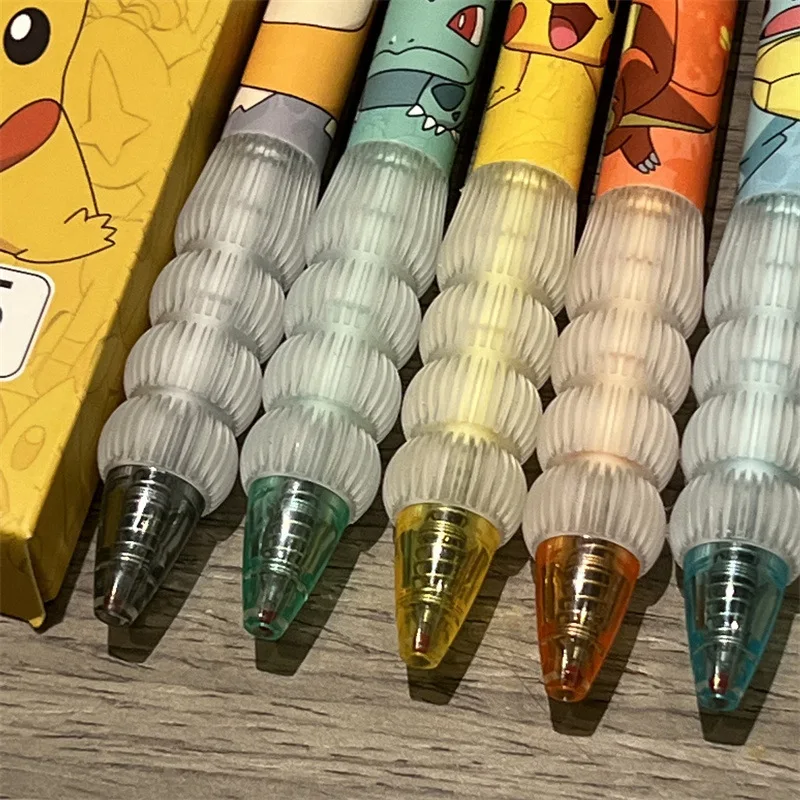 5pcs Pikachu Gel Pen Set Pokem - Gel Ink Pen Set บทวิจารณ์และราคา