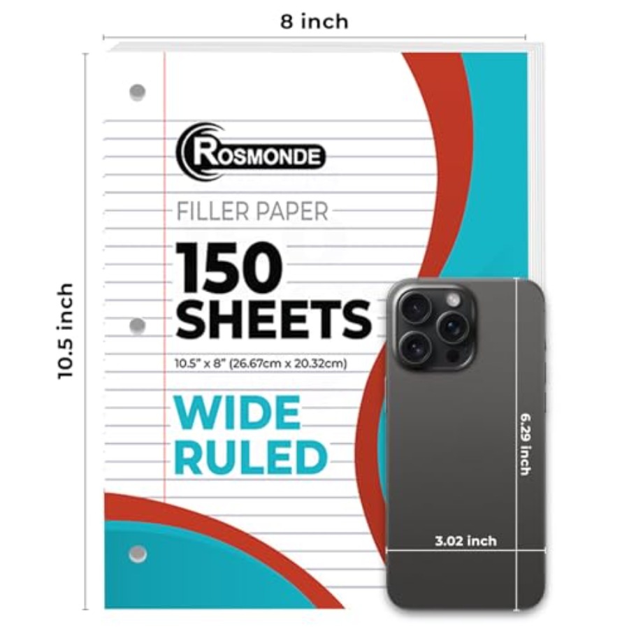 Loose Leaf Paper, 450 Sheets,, - Paper Punch 3 Hole บทวิจารณ์และราคา