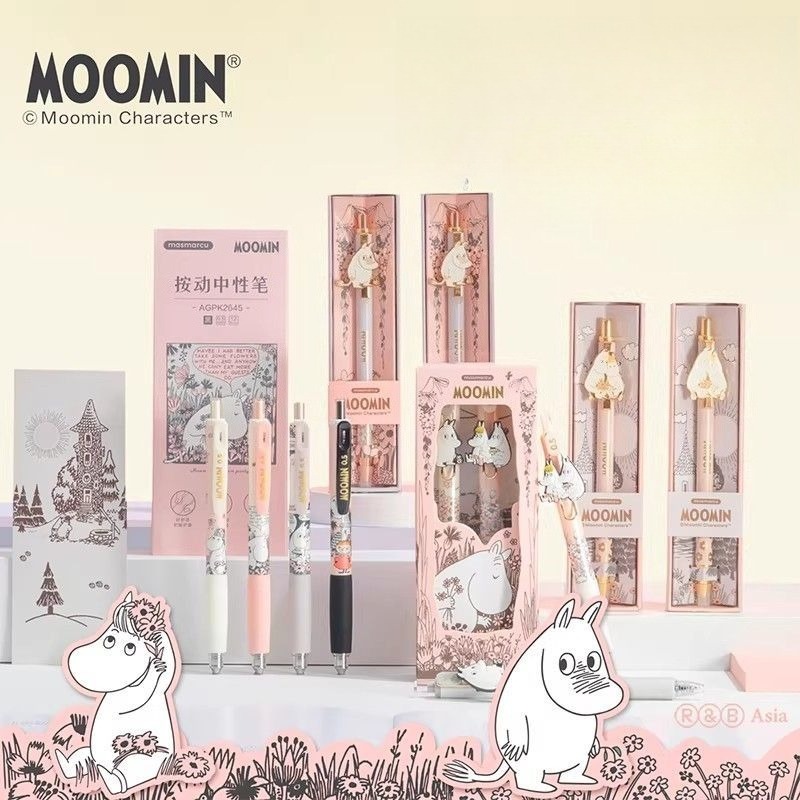 Moomin Cute Retractable Gel Pe - Stationery Office บทวิจารณ์และราคา