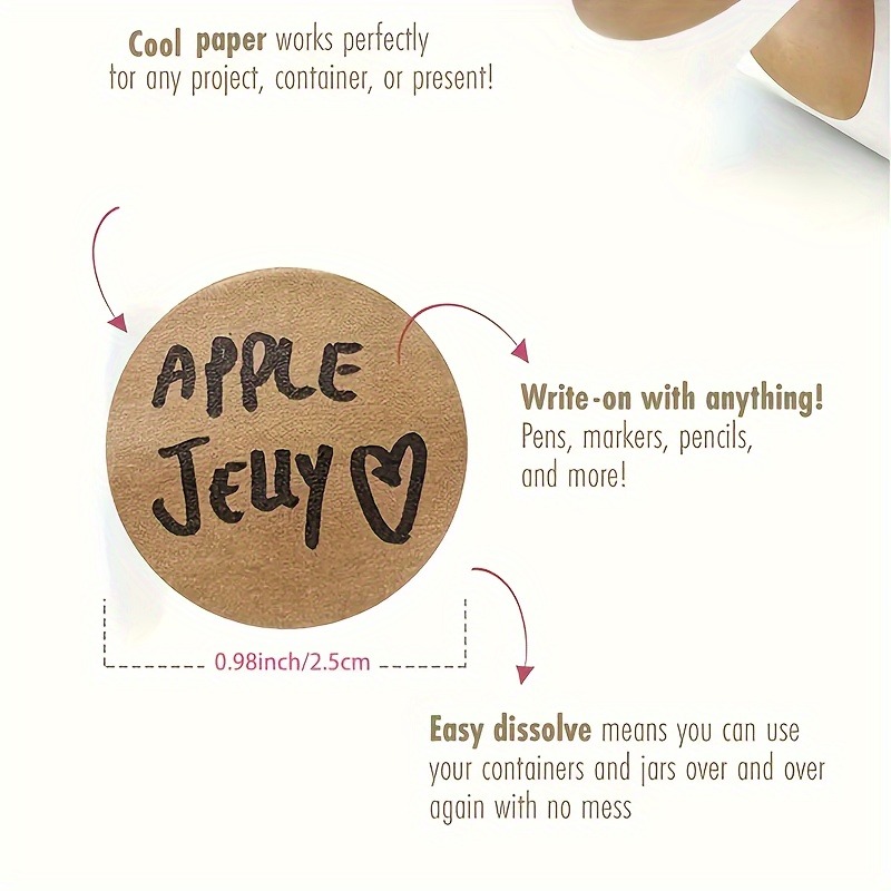500pcs/rolls Sticker Round Pas - Sticker Label Roll บทวิจารณ์และราคา