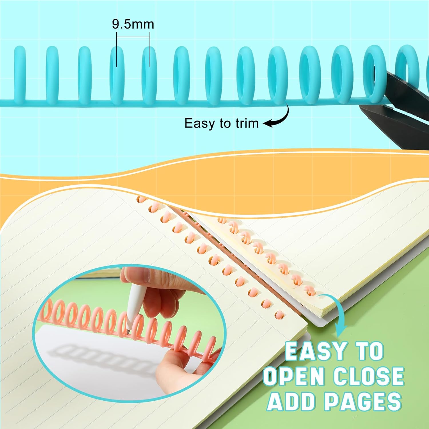 50 Pcs Comb Binding Spines 1/2 - Binding Comb Plastic บทวิจารณ์และราคา