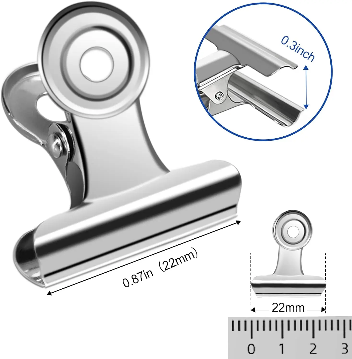 40/20PCS  Set Mini 21x23mm Met - Binder Clip Assorted บทวิจารณ์และราคา
