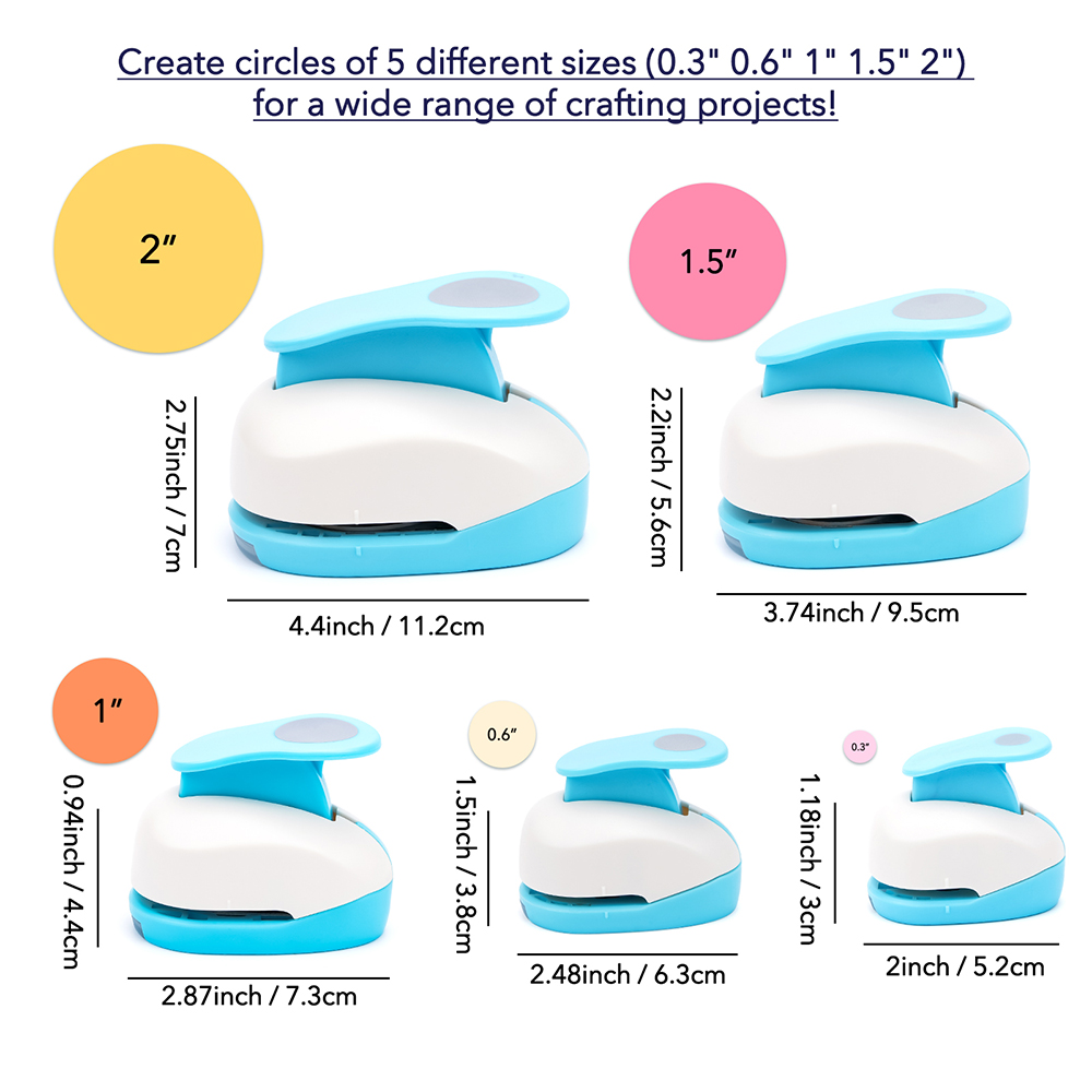 Circle Paper Cutter for Crafts - Paper Punch 3 Hole บทวิจารณ์และราคา