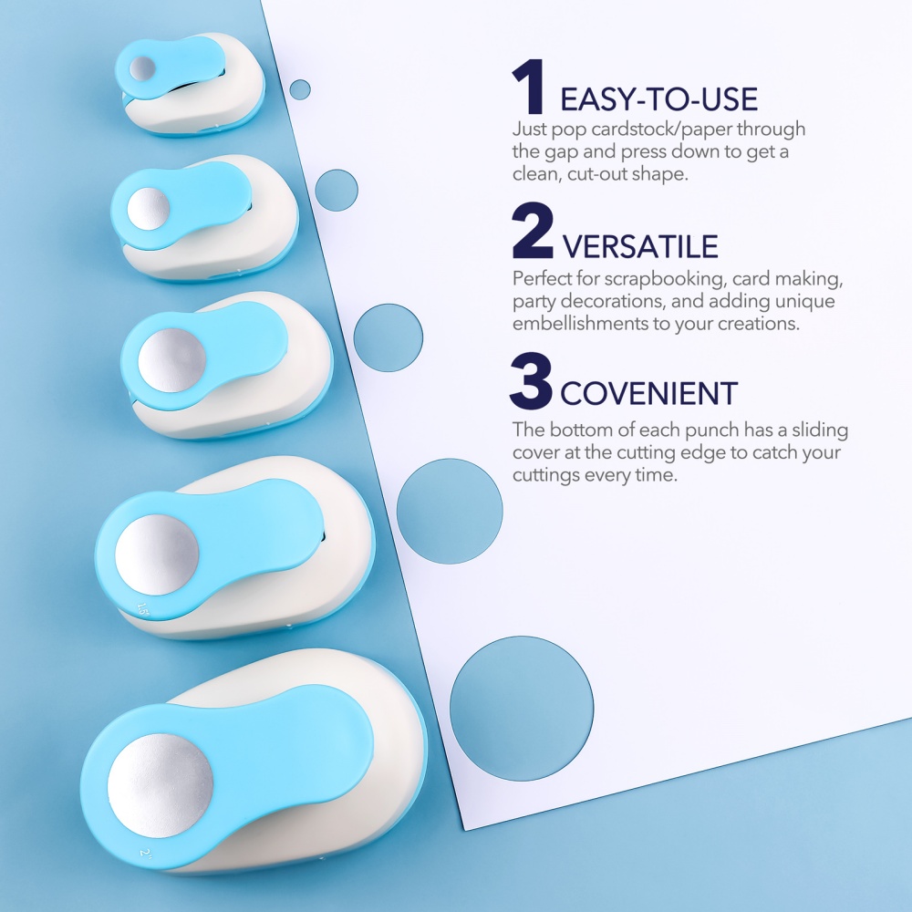 Circle Paper Cutter for Crafts - Paper Punch 3 Hole บทวิจารณ์และราคา