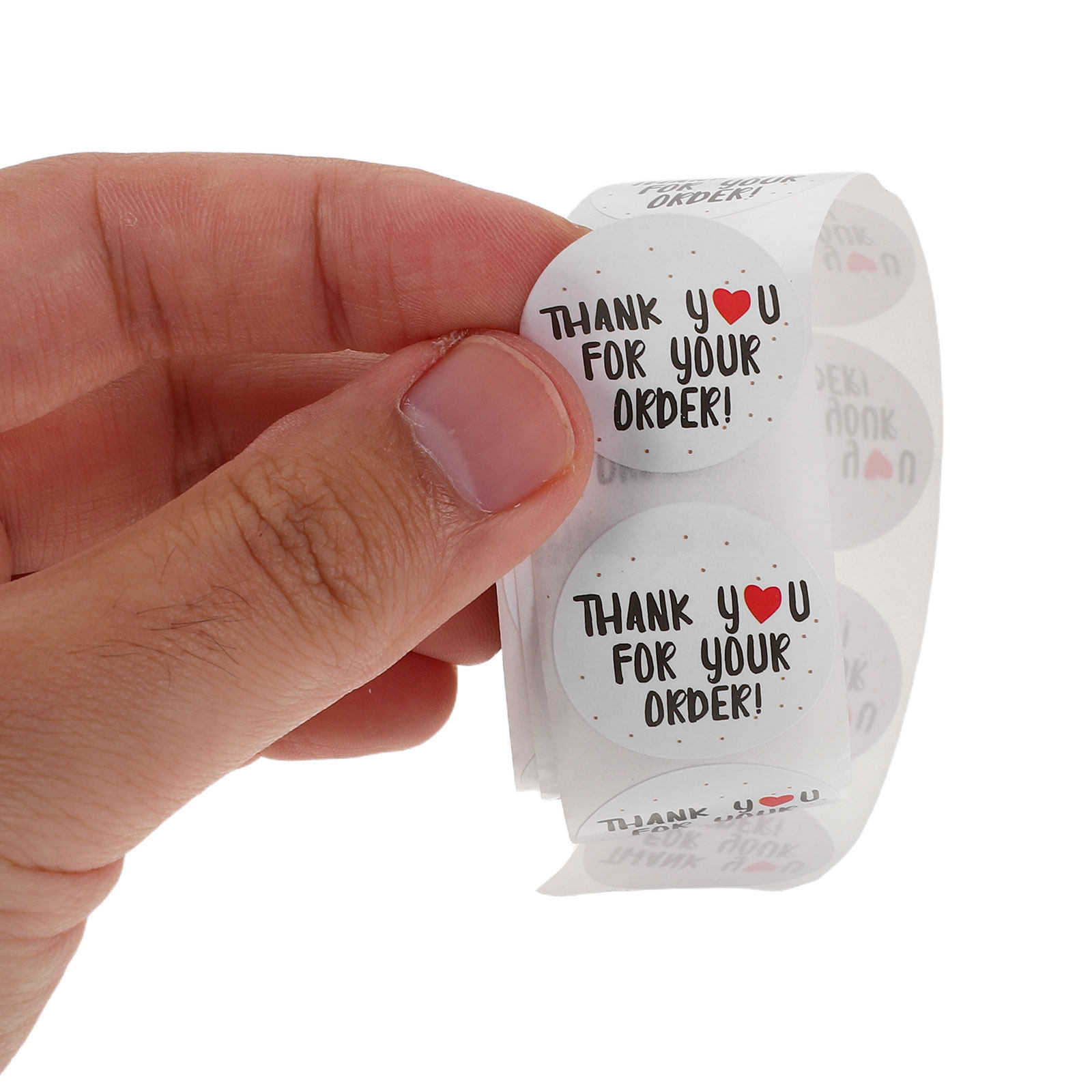 3 Roll Easy-Peel Round Thank Y - Sticker Label Roll บทวิจารณ์และราคา