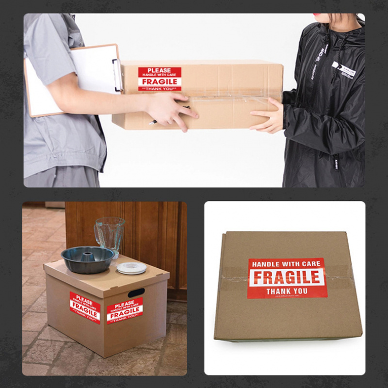 250Paste/Roll Fragile English  - Sticker Label Roll บทวิจารณ์และราคา