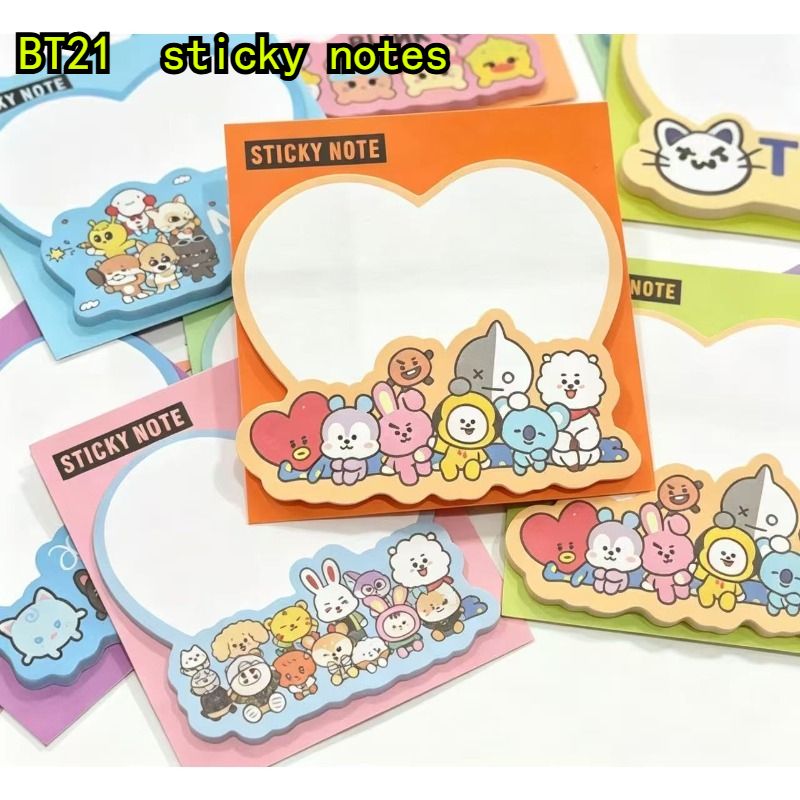 BT21 Creative Cute Sticky Note - Memo Pad Sticky บทวิจารณ์และราคา