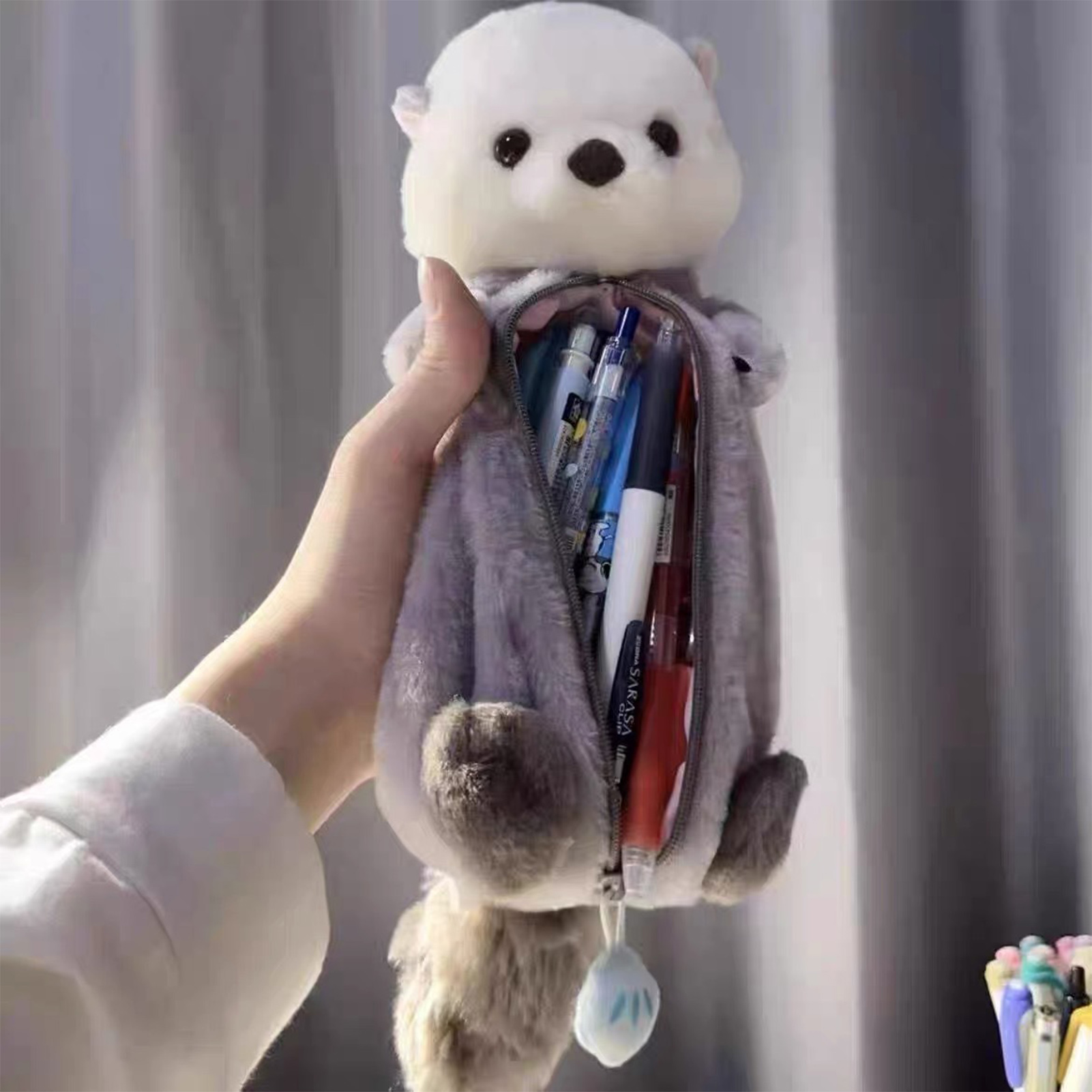 Creative Plush Toy Pencil Case - Stationery Office บทวิจารณ์และราคา