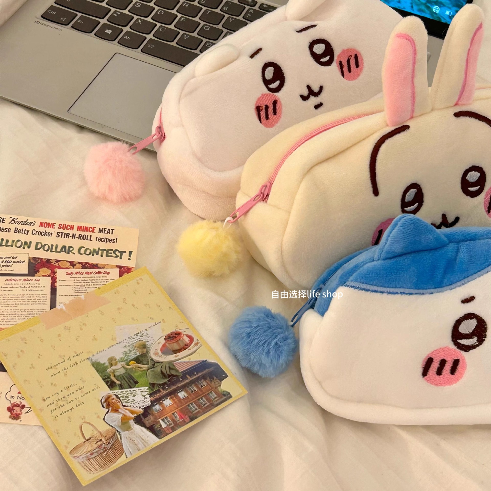 jiyi Plush Pencil Bag Hachiwar - Pencil Case Large บทวิจารณ์และราคา
