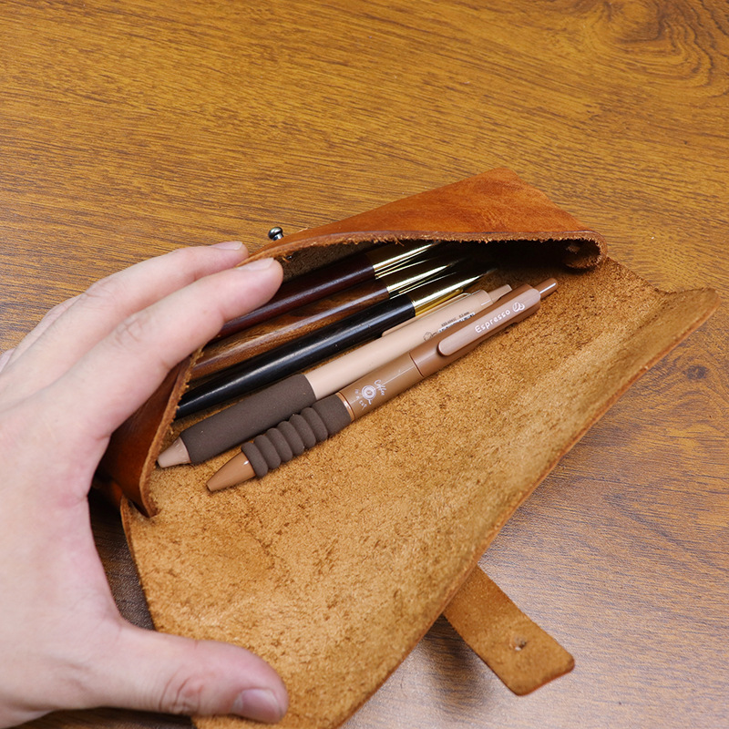Vintage Vegetable-tanned Leath - Tan Stationery & Office Supply บทวิจารณ์และราคา
