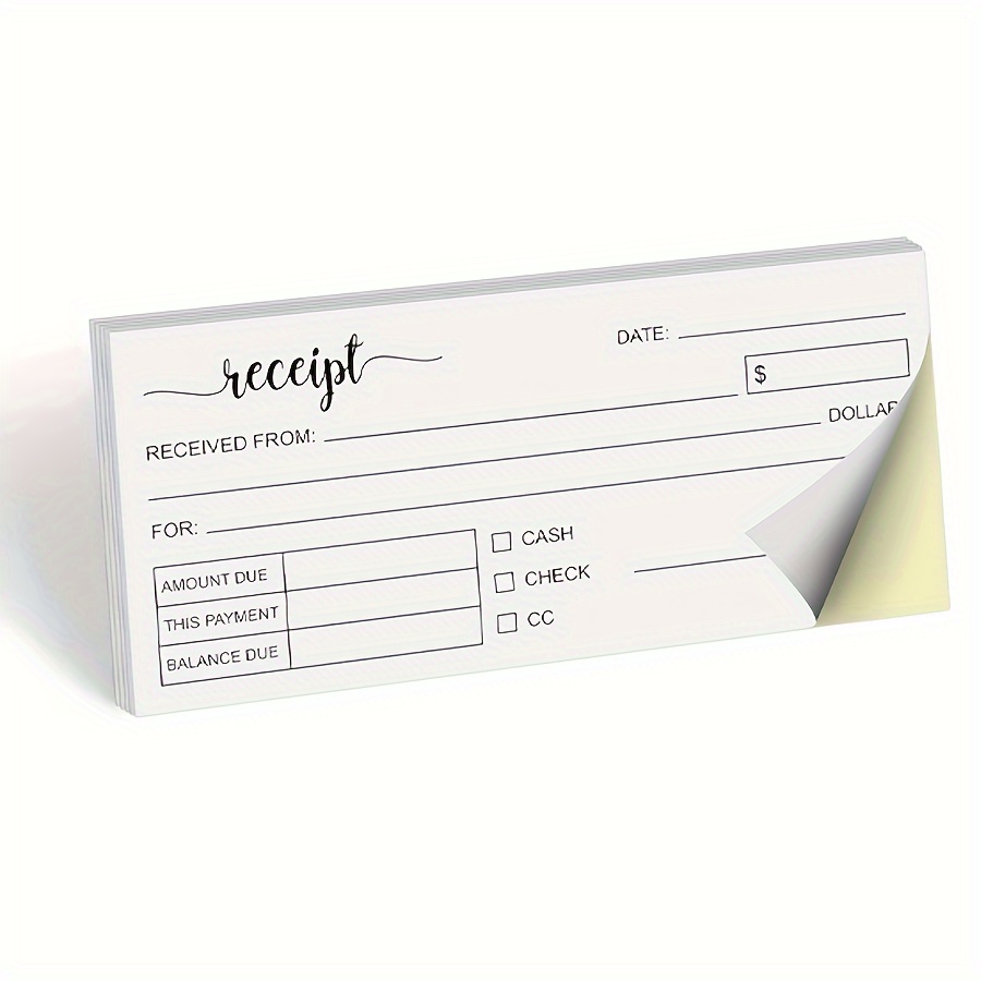 100 Sheets Receipt Book, 2.75x - Carbon Copy Book บทวิจารณ์และราคา