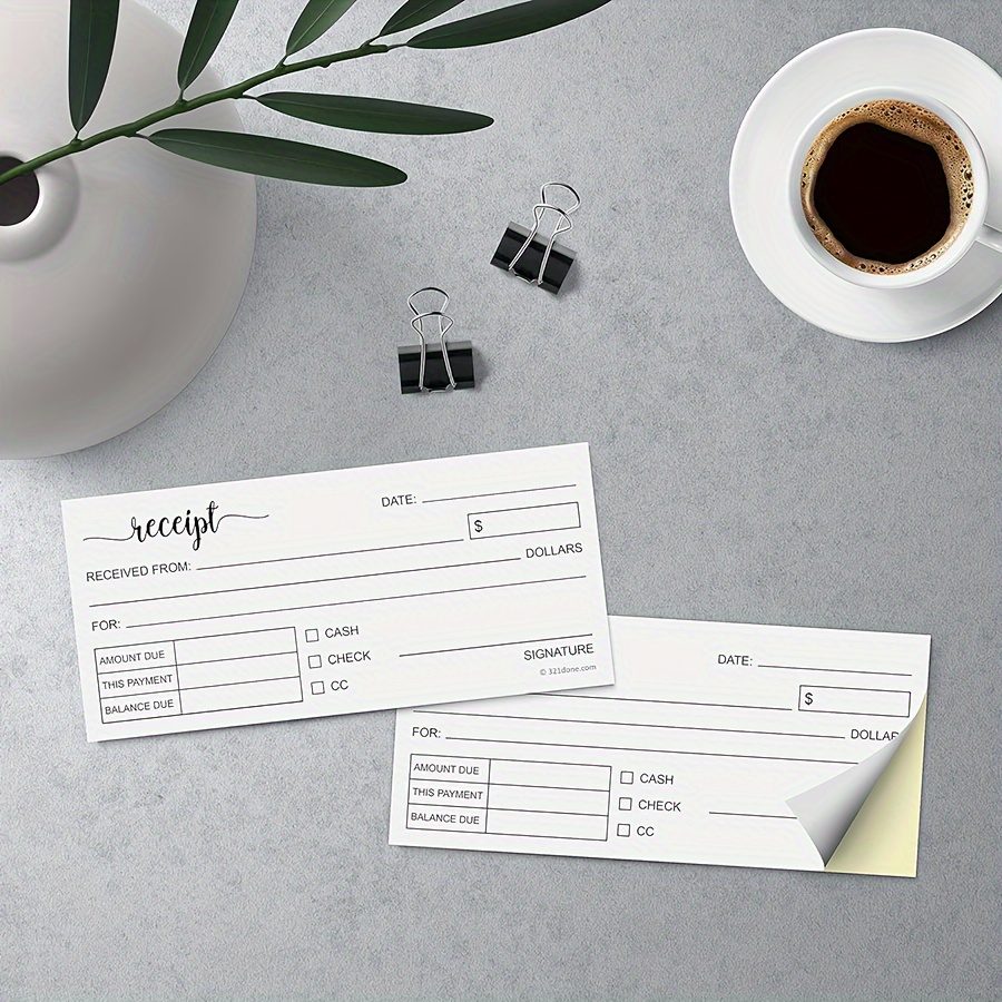 100 Sheets Receipt Book, 2.75x - Carbon Copy Book บทวิจารณ์และราคา