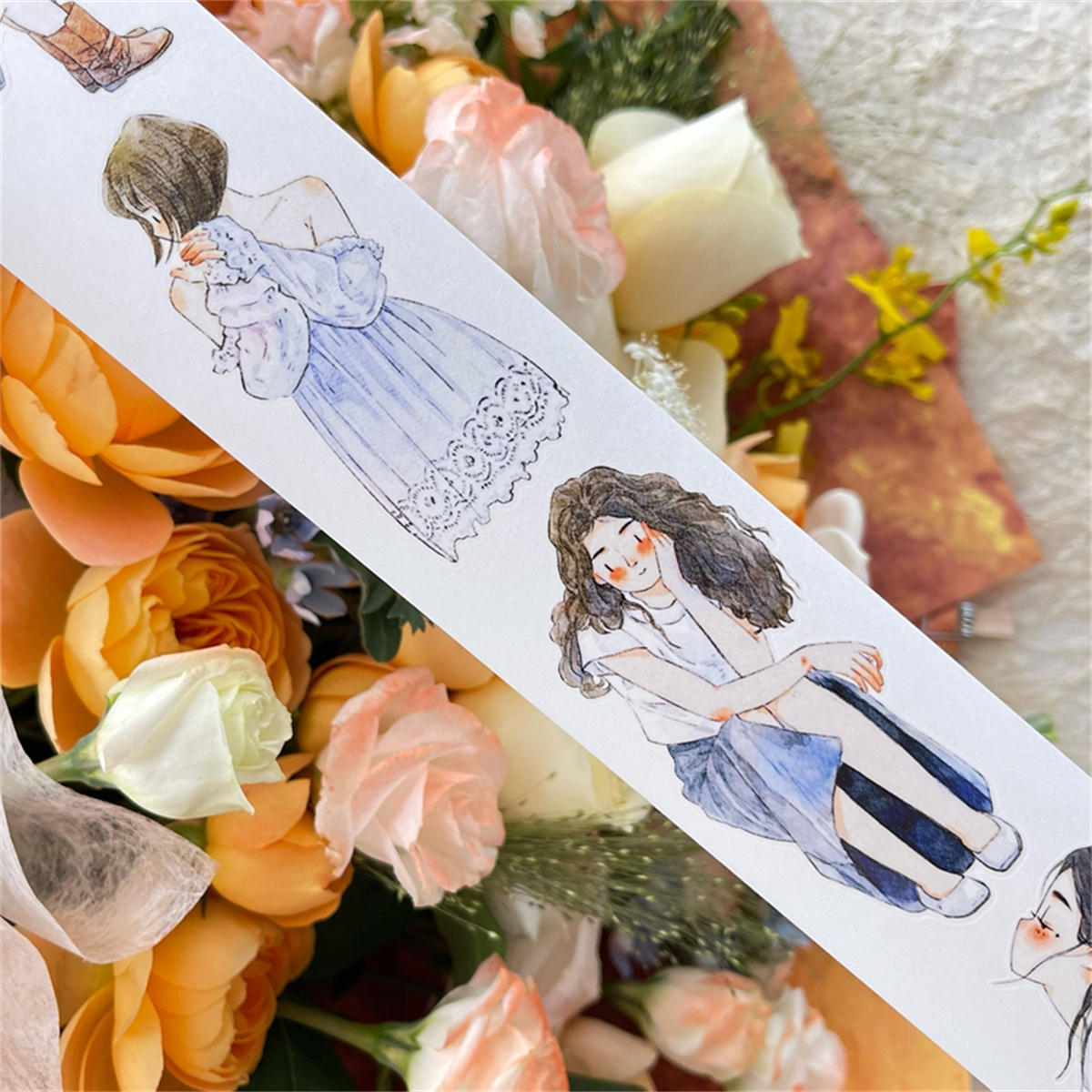 DingDing Studio Vintage Waitin - Washi Tape Set บทวิจารณ์และราคา