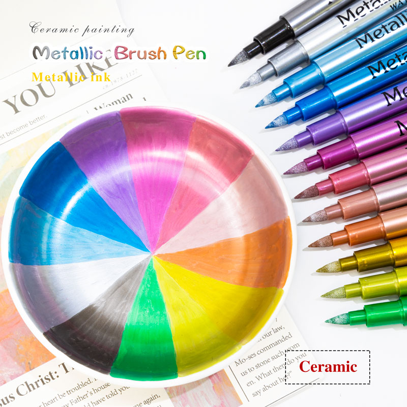 24 Colors Metallic Acrylic Pai - Whiteboard Marker Set บทวิจารณ์และราคา