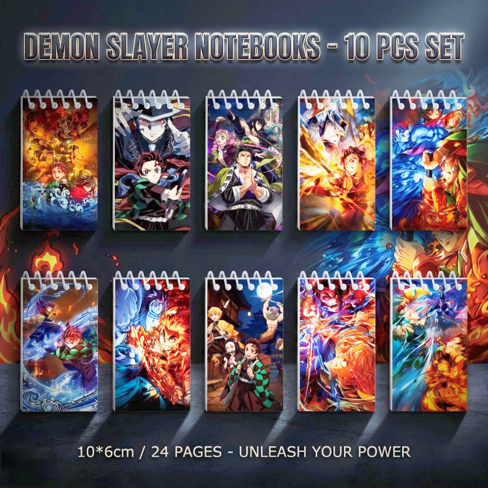 10PCS Demon Slayer Notepads. S - Is Stationery Office Supply บทวิจารณ์และราคา