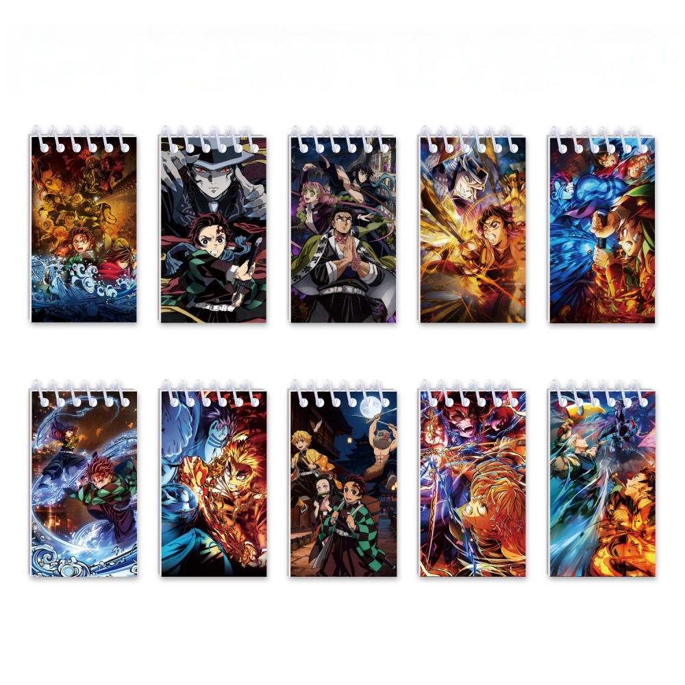 10PCS Demon Slayer Notepads. S - Is Stationery Office Supply บทวิจารณ์และราคา
