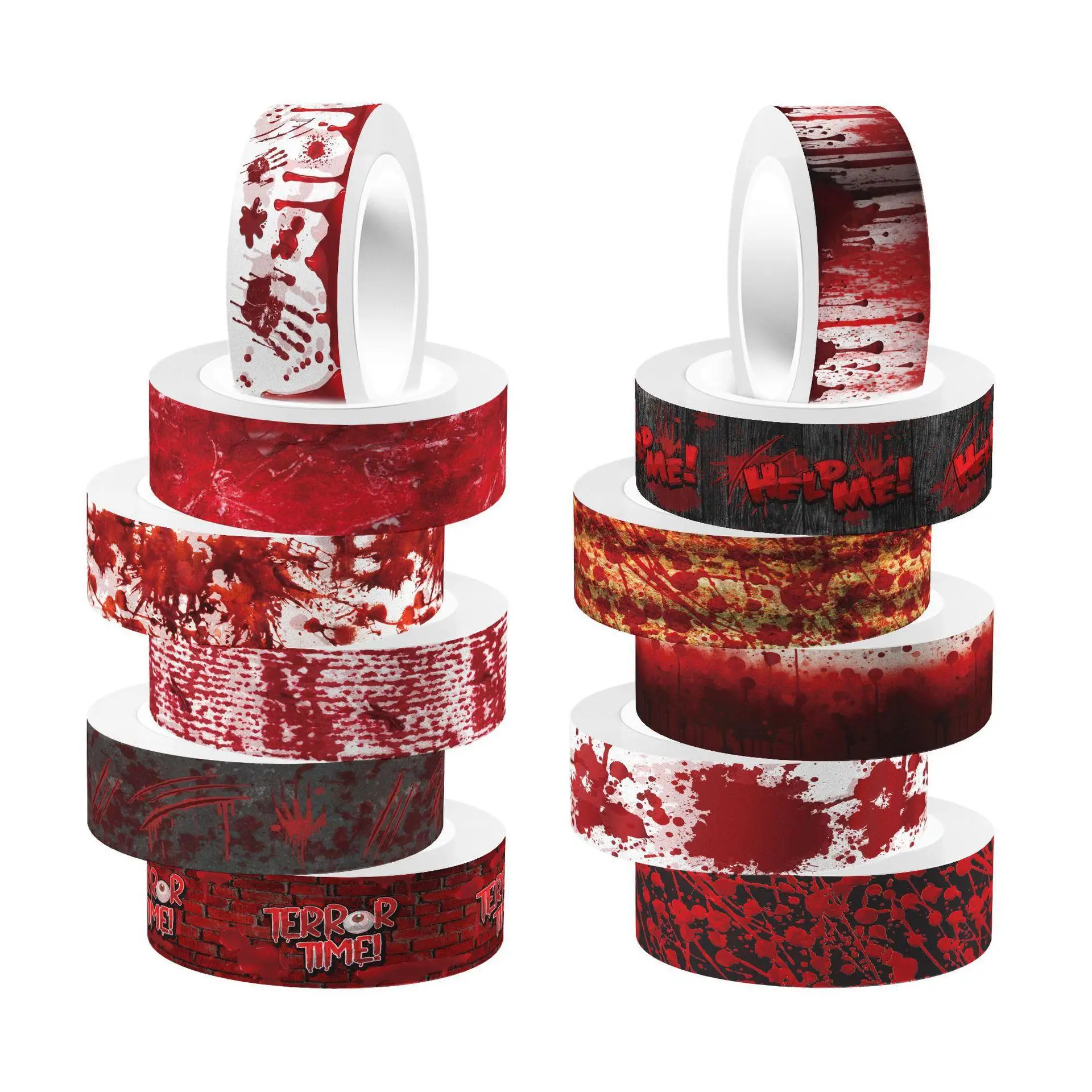 Halloween Bloody Hand Bleeding - Washi Tape Set บทวิจารณ์และราคา