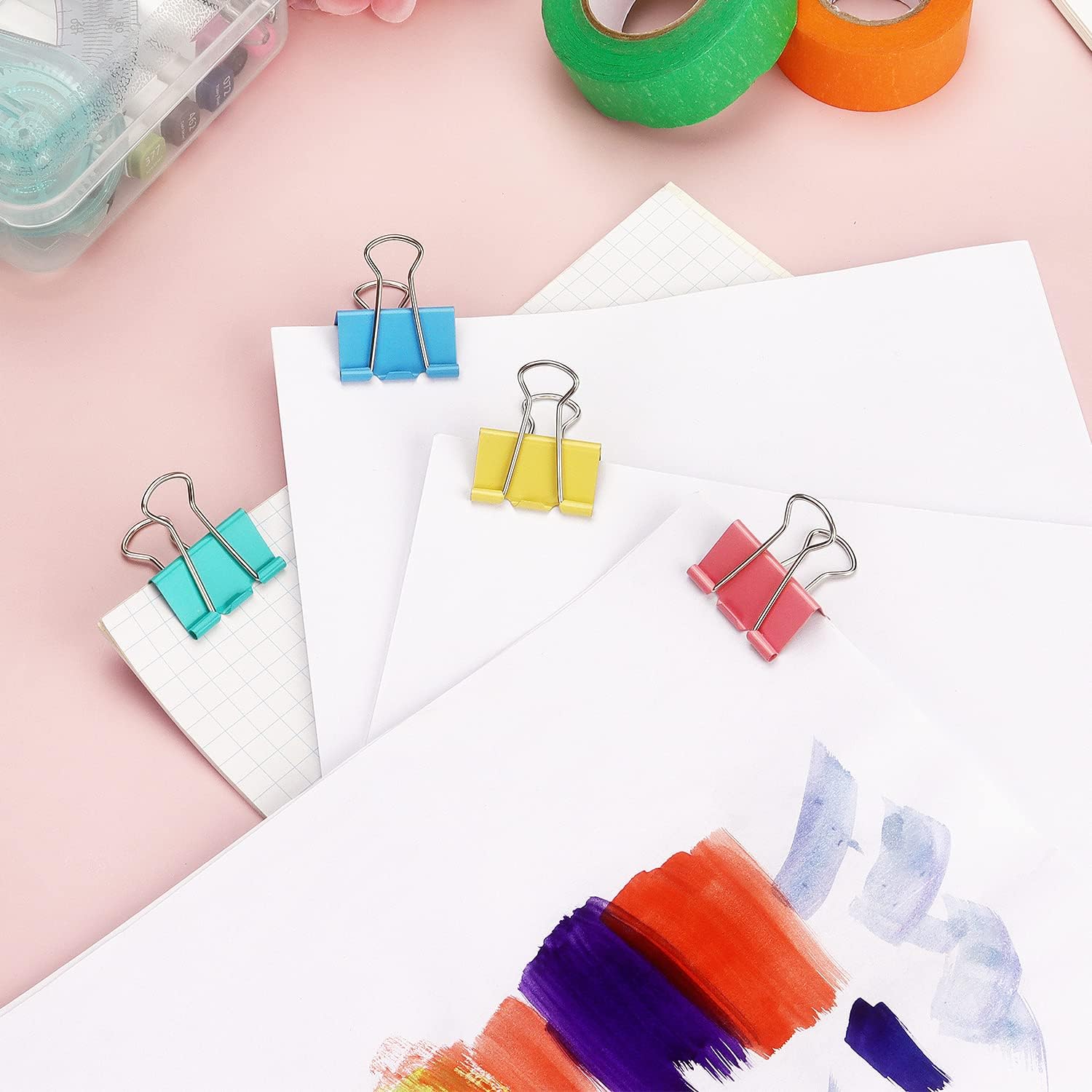 Colorful Binder Clips, Assorte - Binder Clip Assorted บทวิจารณ์และราคา