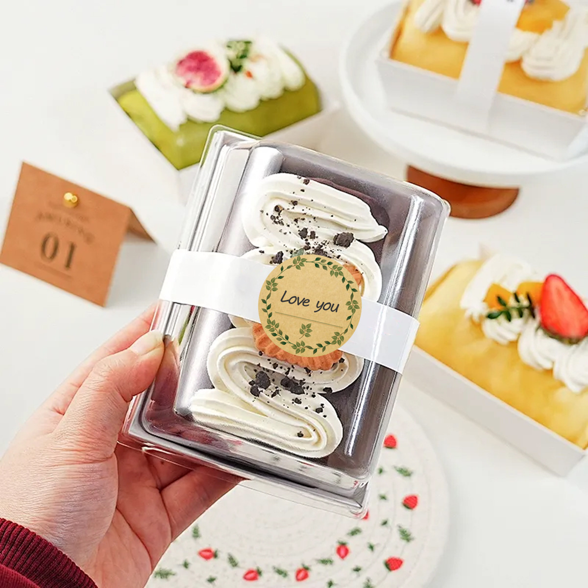 JCAC 500pcs/roll Blank Writabl - Sticker Label Roll บทวิจารณ์และราคา