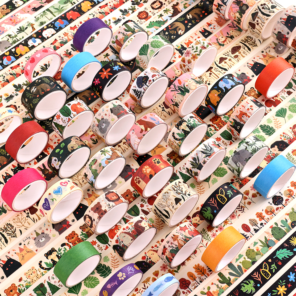 36 Rolls Vintage Animal Party  - Washi Tape Set บทวิจารณ์และราคา