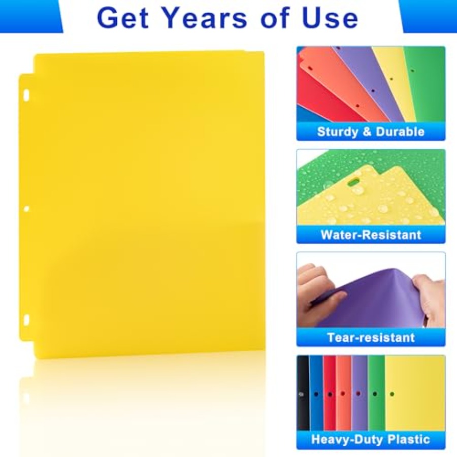 Plastic 3 Hole Punch Folders w - Binding Comb Plastic บทวิจารณ์และราคา