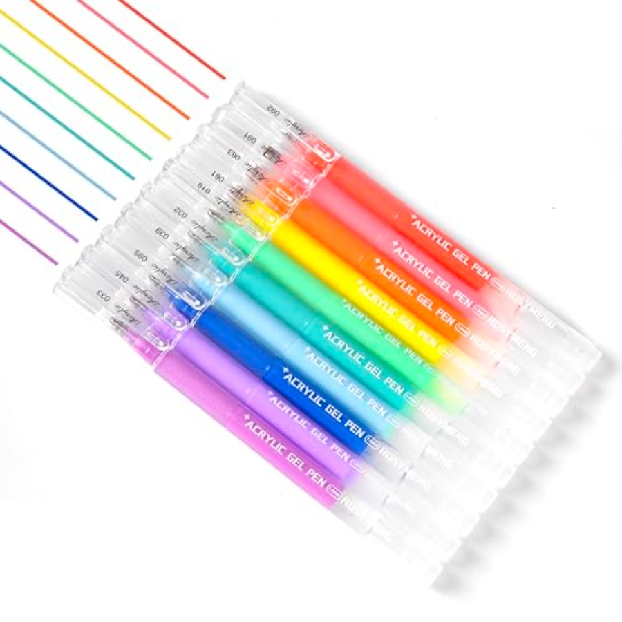 ROSYMENG 10 Colors Acrylic Gel - Gel Ink Pen Set บทวิจารณ์และราคา