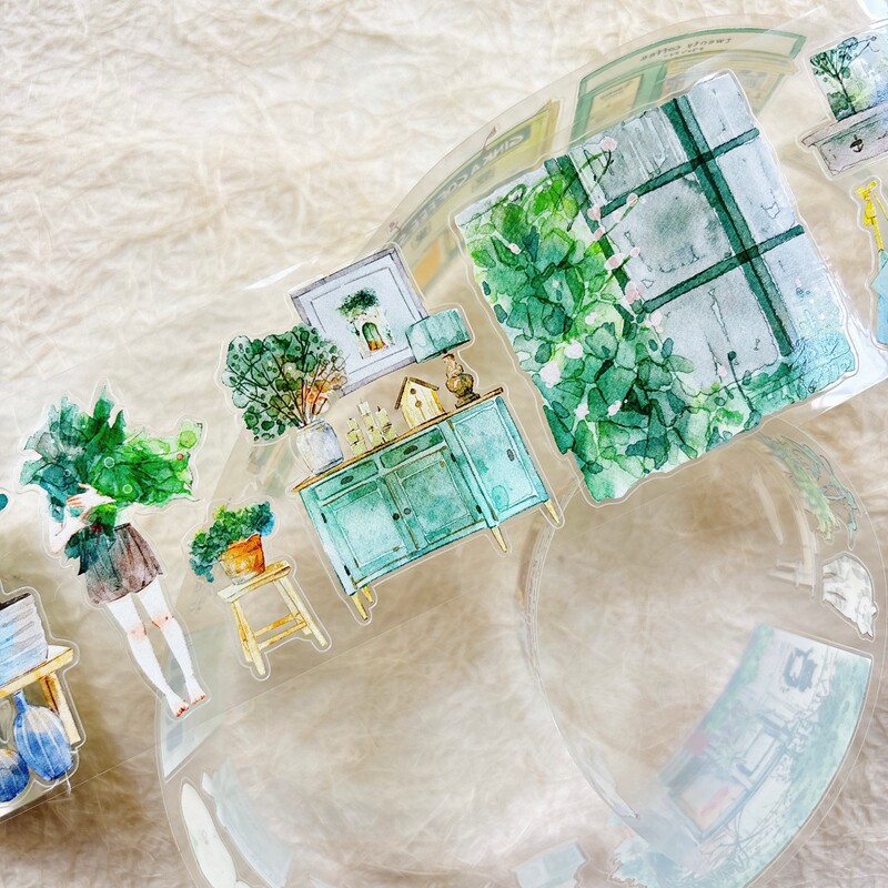 DingDing Studio Vintage Green  - Washi Tape Set บทวิจารณ์และราคา