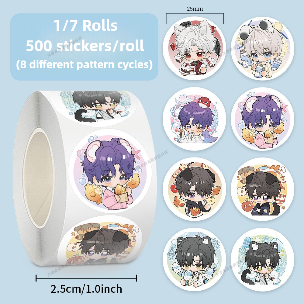 500Pcs Roll Kawaii Cartoon Sti - Memo Pad Sticky บทวิจารณ์และราคา
