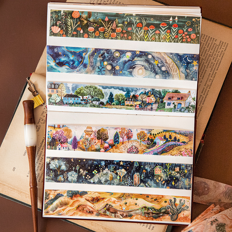1~6Roll Vintage Illustration A - Washi Tape Set บทวิจารณ์และราคา