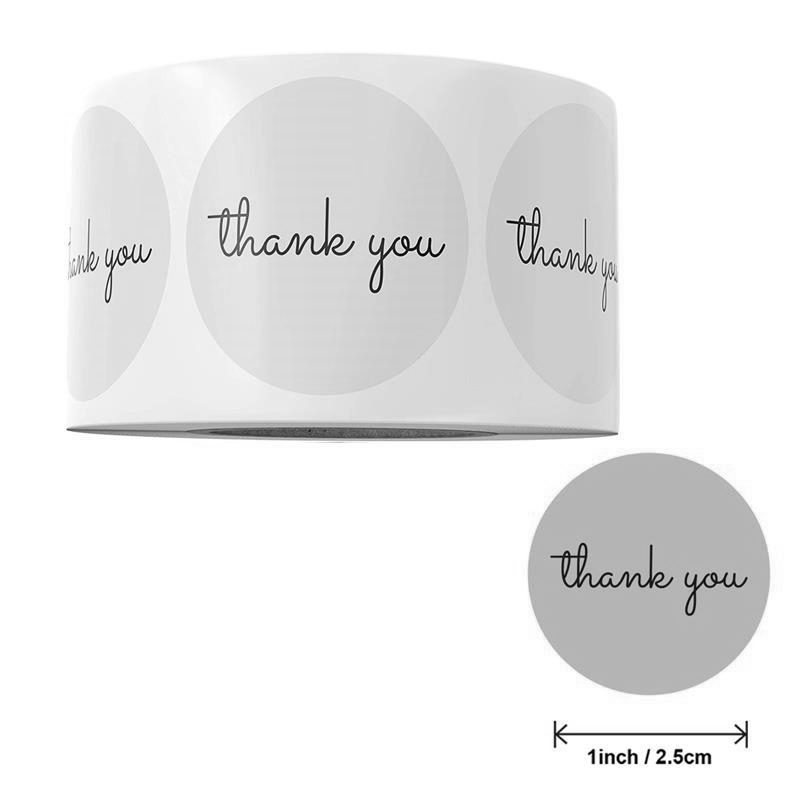 500 Thank You Stickers Roll 25 - Sticker Label Roll บทวิจารณ์และราคา