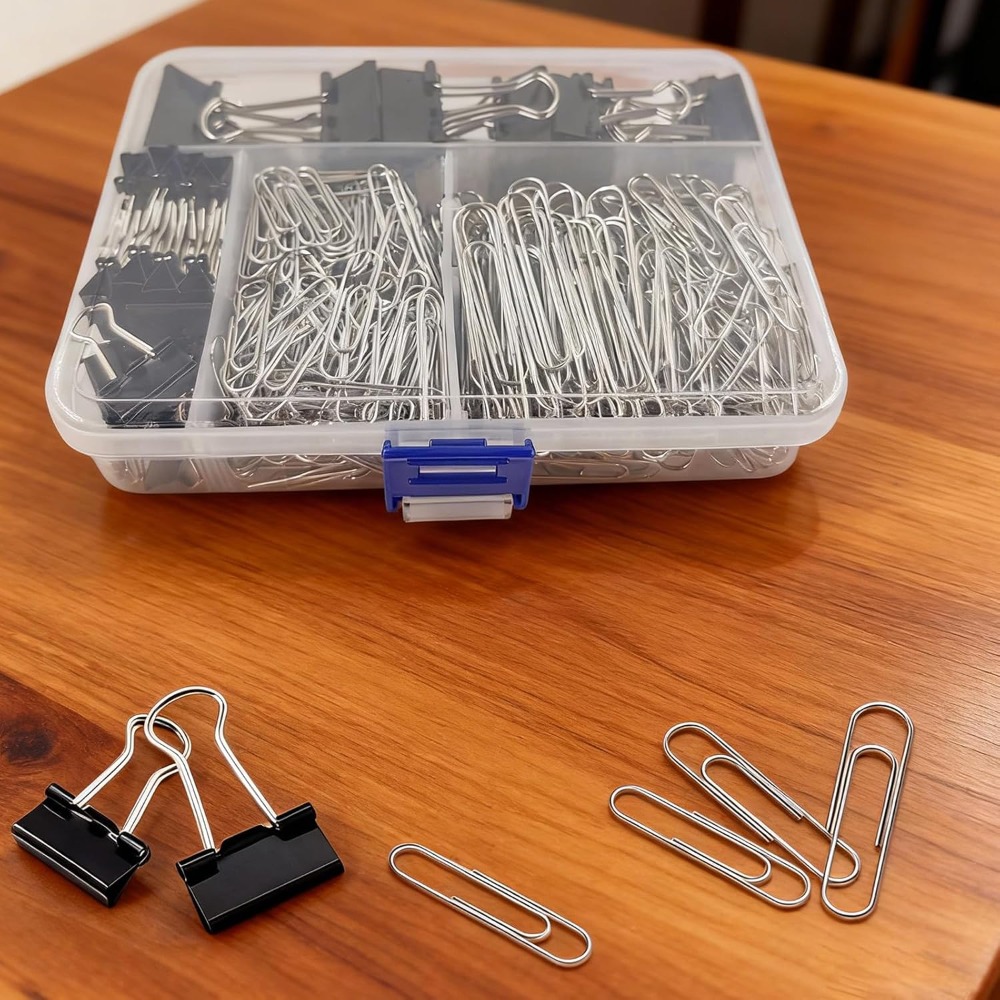 340 Pcs Binder and Paper Clips - Binder Clip Assorted บทวิจารณ์และราคา