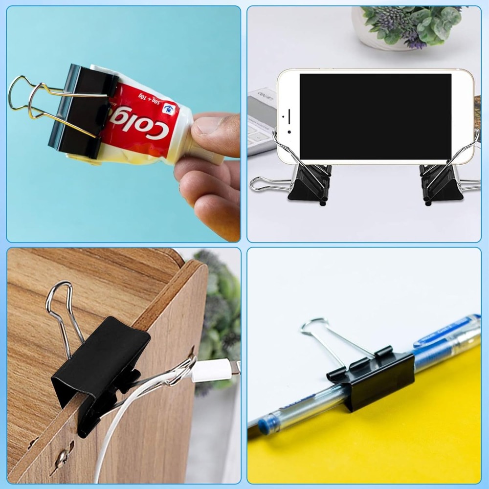 340 Pcs Binder and Paper Clips - Binder Clip Assorted บทวิจารณ์และราคา